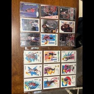 Lot of Michael Jordan cards + pieces of the dream team skybox collection .